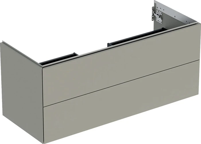 Geberit ONE Unterschrank für Waschtisch, mit zwei Schubladen, 120cm, greige/lackiert matt