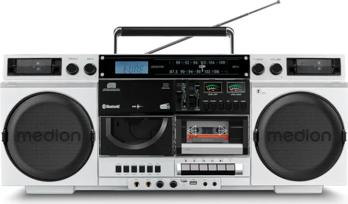 Medion Life Retro-Boombox P66538 silber