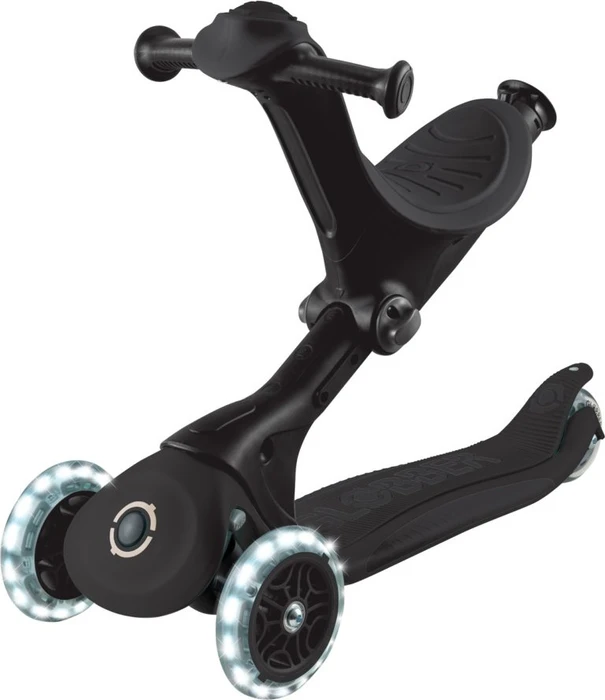 Globber Go Up Deluxe Lights Kickboard schwarz