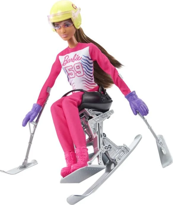 Mattel Barbie - Ich wäre gern... Wintersport Paraskifahrerin brünett