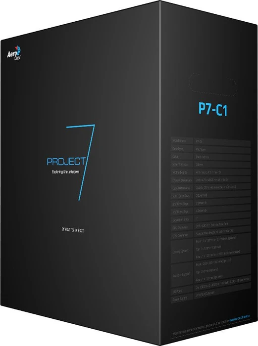 AeroCool Project7 P7-C1 schwarz, Acrylfenster