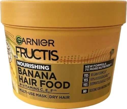 Garnier Fructis Hair Food Banana Maske, 390ml