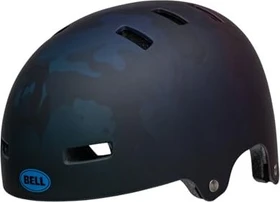 Bell Span Kinderhelm matte black/blue camo