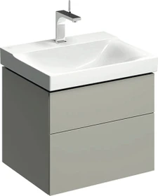 Geberit Xeno² Unterschrank für Waschtisch 58x53x46.2cm, 2 Schubladen, greige
