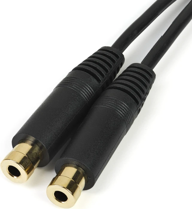 StarTech 3.5mm/2x 3.5mm Klinke Adapterkabel Splitter, 0.15m