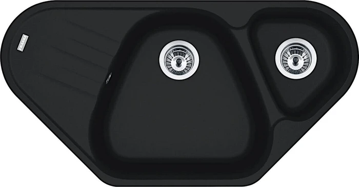 Franke Antea AZG 661-96 E Einbau Becken mittig black matt