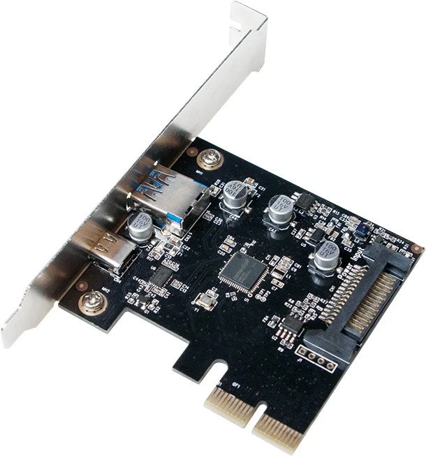 LogiLink 1x USB-C 3.1, 1x USB-A 3.1, PCIe 2.0 x2