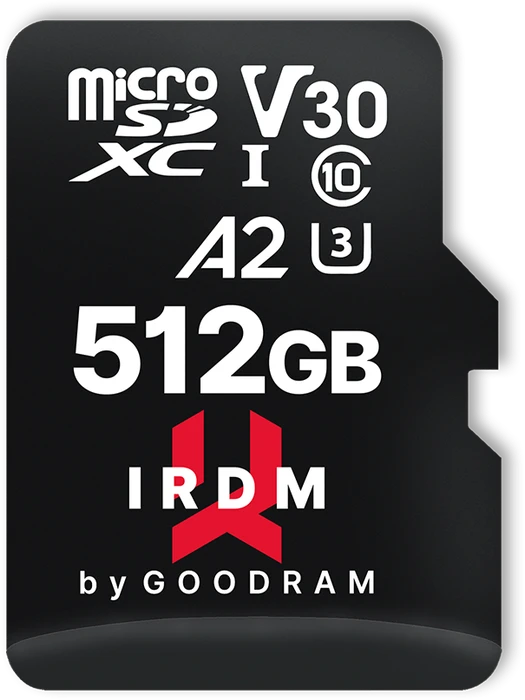 goodram M2AA IRDM MICROCARD, microSD UHS-I U3, A2, V30