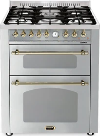 Lofra DOLCEVITA 70 RSUD76MFTE/Ci Doppel-Elektroherd mit Gas-Kochfeld messing finish