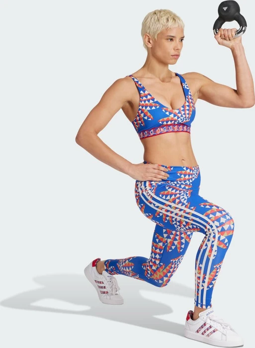 adidas x FARM Rio Hose 7/8 bold blue/bliss orange (Damen)