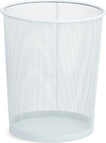 Zeller Mesh Papierkorb weiß
