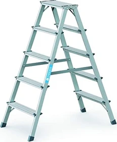 Zarges Scana B Alu 2-tlg. Stehleiter, 2x 5 Stufen