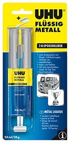 UHU Flüssig Metall 2-Komponenten Kleber, 28g