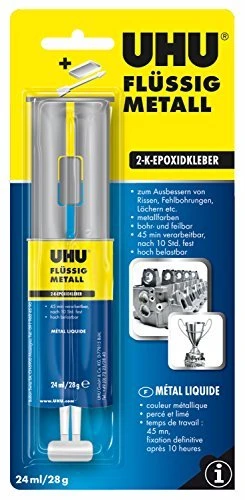 UHU Flüssig Metall 2-Komponenten Kleber, 28g