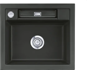 systemceram Bela 57 Einbau Becken mittig mit Ablauffernbedienung schiefer