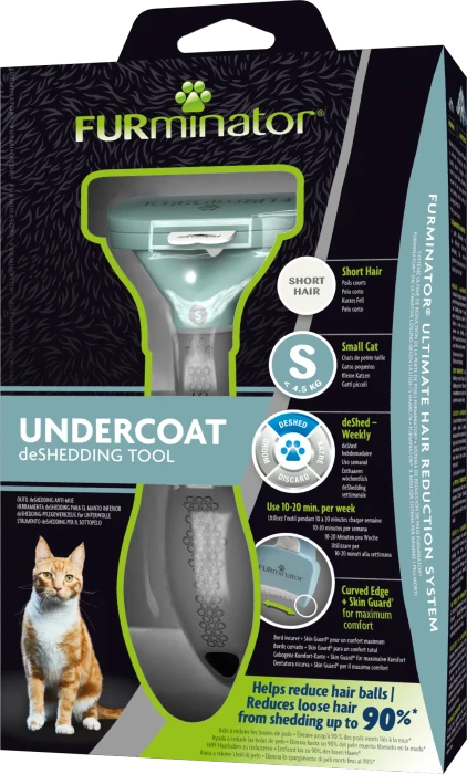 FURminator deShedding Tool für kleine Katzen mit kurzem Fell, Version 2
