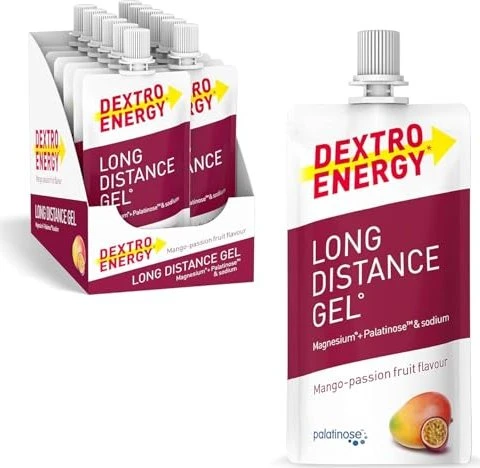 Dextro Energy Long Distance Gel Mango-Passion Fruit 600ml (12x 50ml)