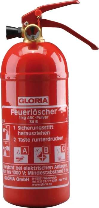 Gloria Pulver Auto-Feuerlöscher PDE 1 GA