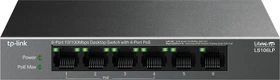 TP-Link LS100 LiteWave Desktop Switch, 6x RJ-45, 41W PoE (LS106LP)
