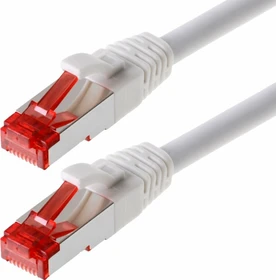 Helos Premium Patchkabel, Cat6, S/FTP, RJ-45/RJ-45, 1m, weiß