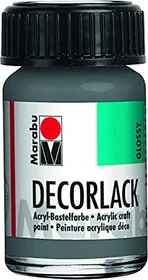 Marabu Decorlack Acryl Acrylfarbe, grau, 15ml