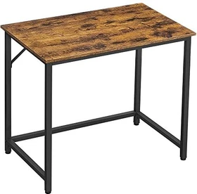 Songmics Vasagle Schreibtisch 80x50cm Vintagebraun/tintenschwarz