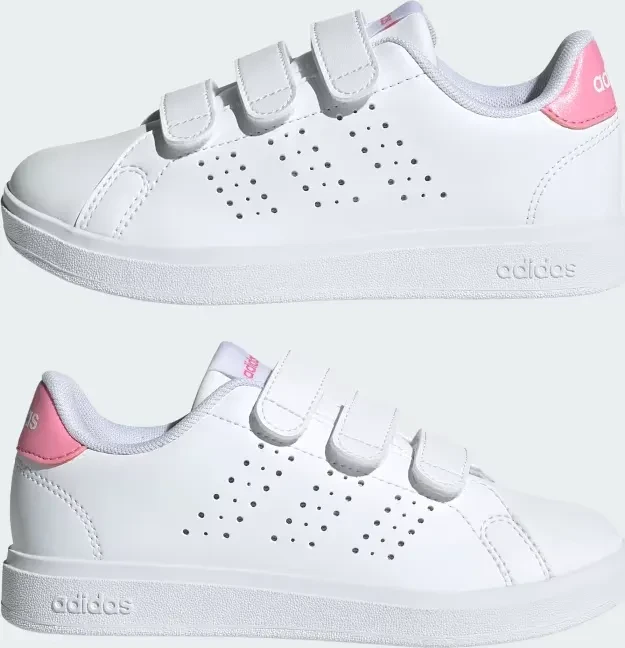 adidas Advantage Base 2.0 cloud white/bliss pink/core black (Junior)