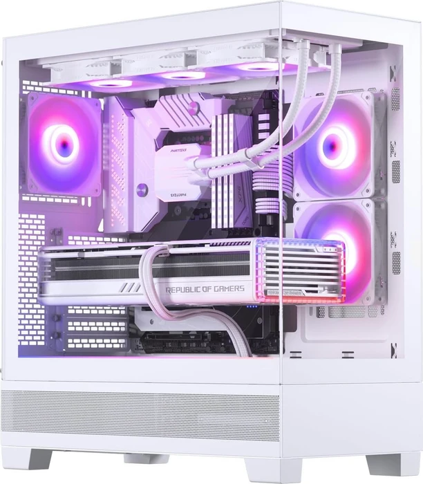 Phanteks XT View Matte White, weiß, Glasfenster