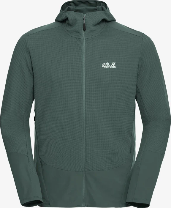 Jack Wolfskin Ridge Hike Hooded Fz Jacke sago palm (Herren)