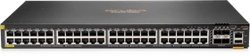 HPE Aruba CX 6300 Series 6300F Rackmount Gigabit Managed Switch, 48x RJ-45, 4x SFP56, 720W PoE+ (JL665A)