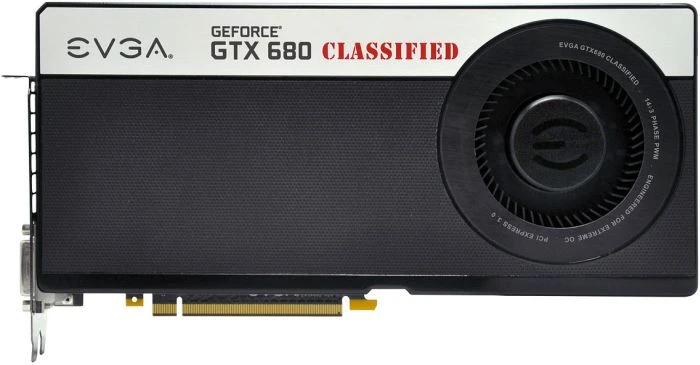 EVGA GeForce GTX 680 Classified, 4GB GDDR5, 2x DVI, HDMI, DP