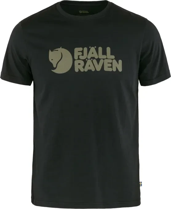 Fjällräven Logo Funktionsshirt kurzarm schwarz (Herren)