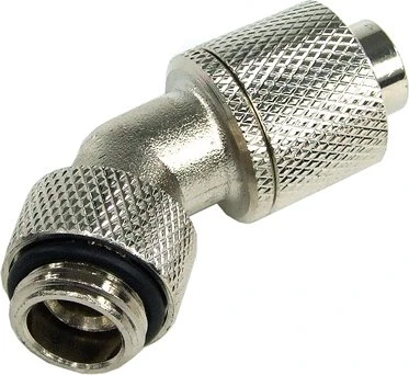 Aquatuning 45° Schlauchanschluss, G1/4" auf 13/10