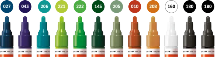 Molotow ONE4ALL 227HS 4mm Acrylmarker Main-Kit 2 sortiert, 12er-Set