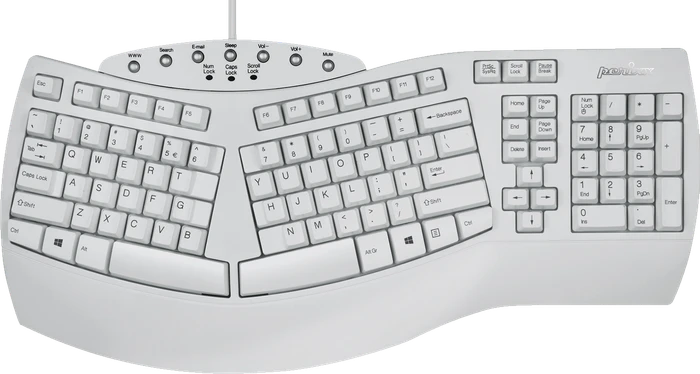 Perixx Periboard-512W, weiß, USB, US