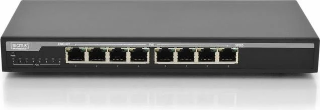 Digitus Professional DN-953 Desktop Gigabit Switch, 8x RJ-45, 131W PoE+