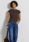Street One U-Boot mit Rippdetail T-Shirt kurzarm (Damen) Vorschaubild