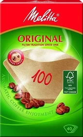 Melitta Filtertüten 100/40 braun, 40 Stück