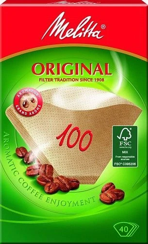 Melitta Filtertüten 100/40 braun, 40 Stück