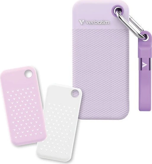 Verbatim Pocket SSD Summer Edition, violett/weiß, 1TB, USB-C 3.1