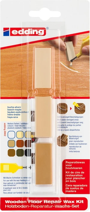 edding 8902 Hartwachs-Reparaturset buche-ahorn, 3-tlg.