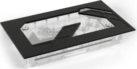 Alphacool Apex Distro Plate Dark Base Pro 901 Black VPP/D5, schwarz, Verteilerplatte