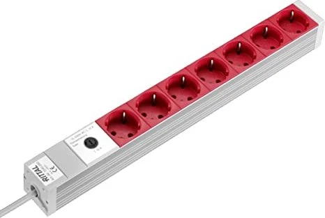 Rittal USV-Steckdosenleiste, 7-fach, inkl. Anschlusskabel, ohne Stecker, 2m