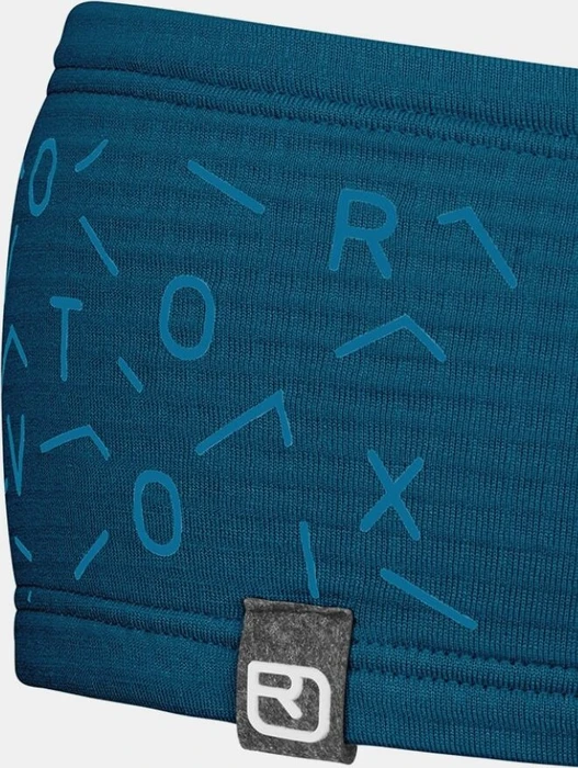 Ortovox Fleece Light Grid Stirnband petrol blue