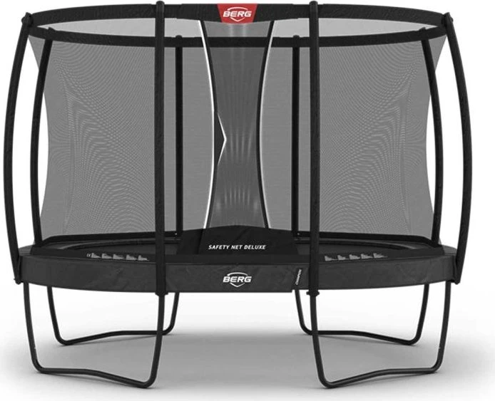 Berg Grand Champion inkl. Sicherheitsnetz Deluxe 350cm Trampolin grau