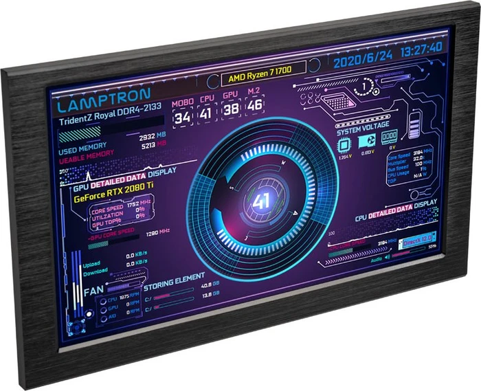 Lamptron HX070 Hardware Monitor, 7"
