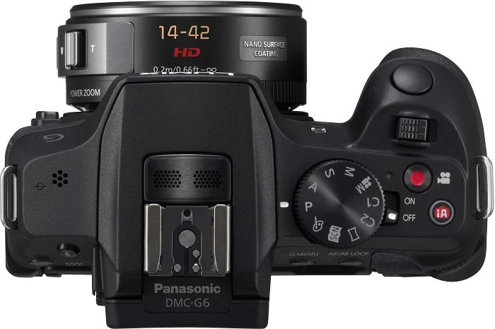 Panasonic Lumix DMC-G6 schwarz mit Objektiv Lumix G X Vario PZ 14-42mm 3.5-5.6 ASPH OIS