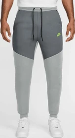 Nike Tech Trainingshose lang light smoke grey/cool grey/volt (Herren)