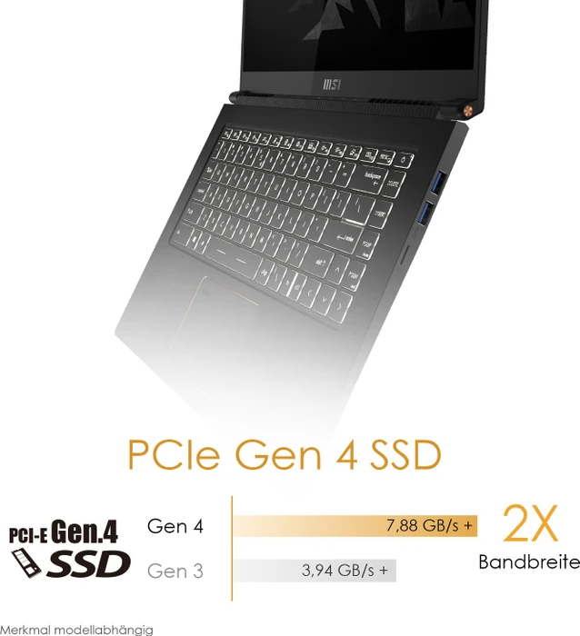MSI Summit E15 A11SCST-056, Ink Black, Core i7-1185G7, 16GB RAM, 1TB SSD, GeForce GTX 1650 Ti Max-Q, DE