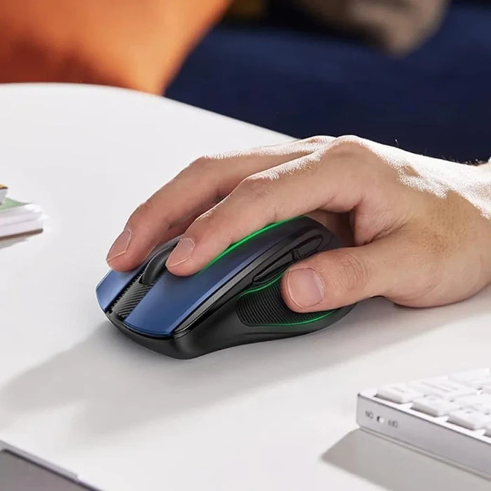 Ugreen MU006 Ergonomic Wireless Mouse, blau/schwarz, USB/Bluetooth